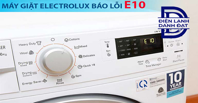 nguyên nhân máy giặt Electrolux lỗi e10