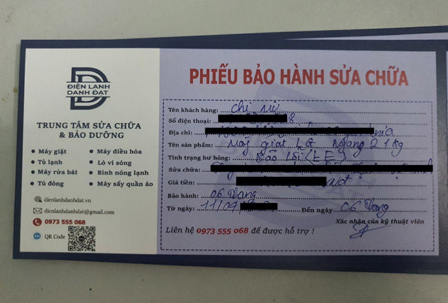 Sửa máy giặt tại nhà hà nội