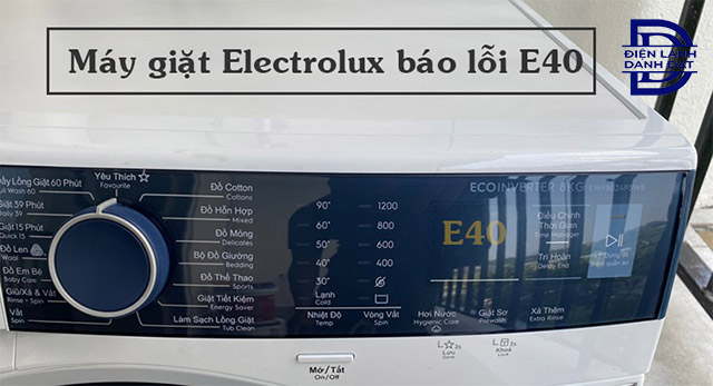 Lỗi E40 máy giặt Electrolux