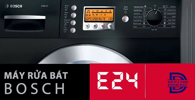 Lỗi E24 máy rửa bát Bosch