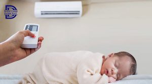 Trẻ bị sốt có nên bật điều hòa không