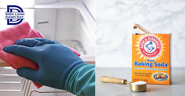 Vệ sinh tủ lạnh bằng baking soda