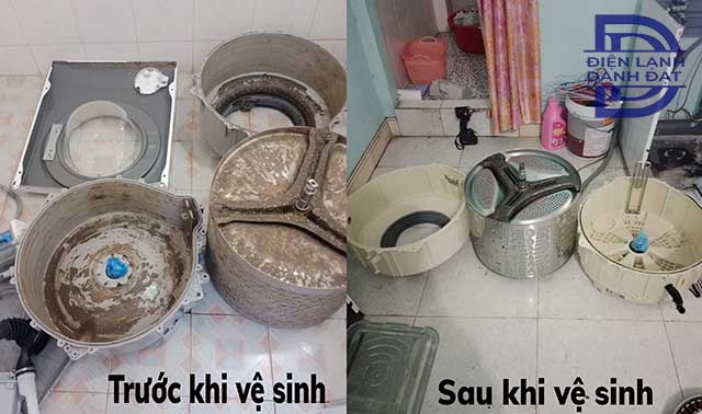 Vệ sinh máy giặt Lg